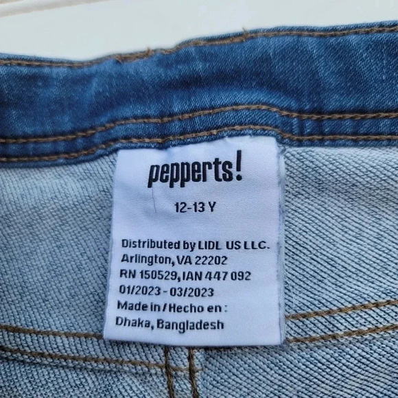 Pepperts! Jeans Boys Straight Adustable Wais Denim 27x28 Stretch Blue 12- 13 Y - Picture 7 of 11